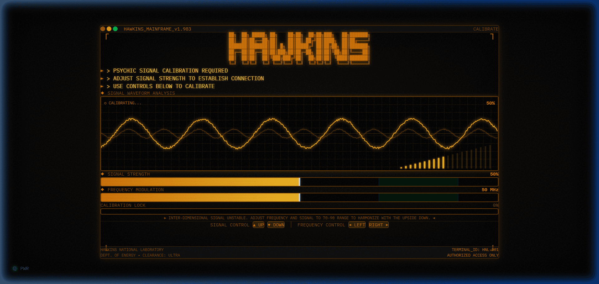 Hawkins Incident Command Console
